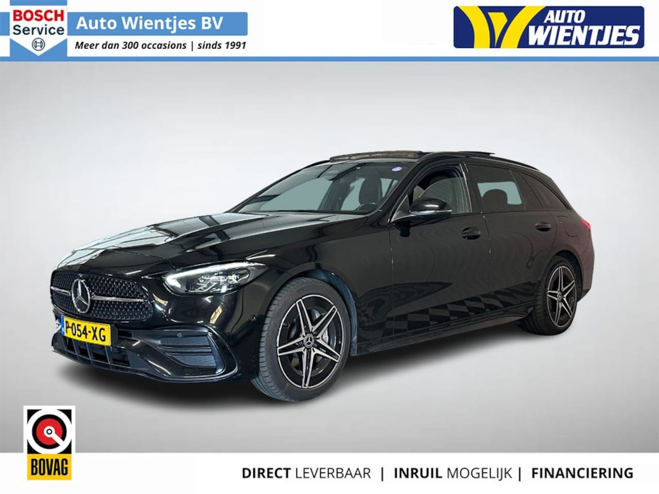Mercedes-Benz C-klasse Estate - 300 e | AMG Line | Pano | Leer | Camera | Trekhaak - AutoWereld.nl
