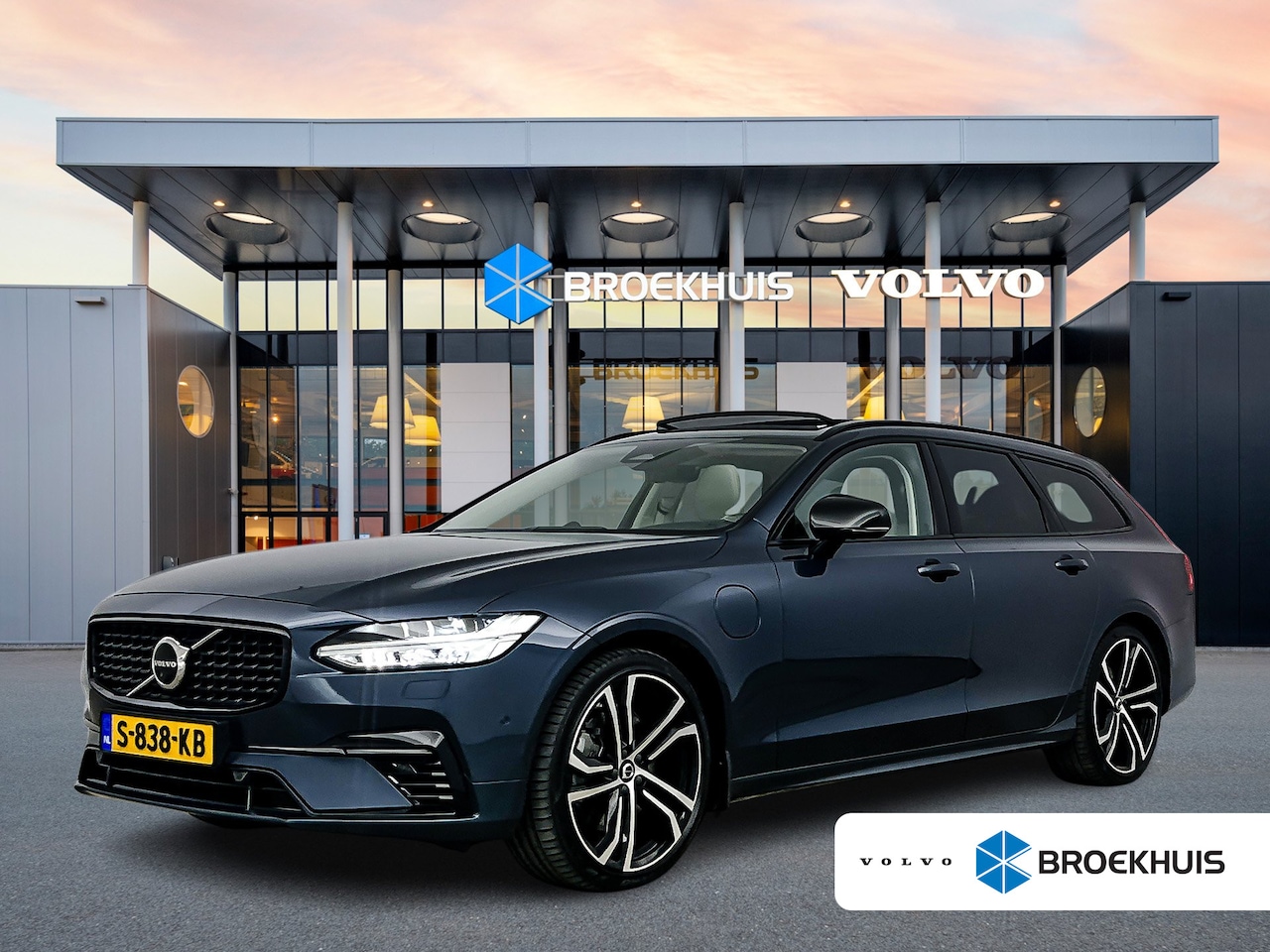 Volvo V90 - T8 Recharge Ultimate Dark | 20" | Luchtvering | Geventileerd Nappa | Bowers & Wilkins | St - AutoWereld.nl