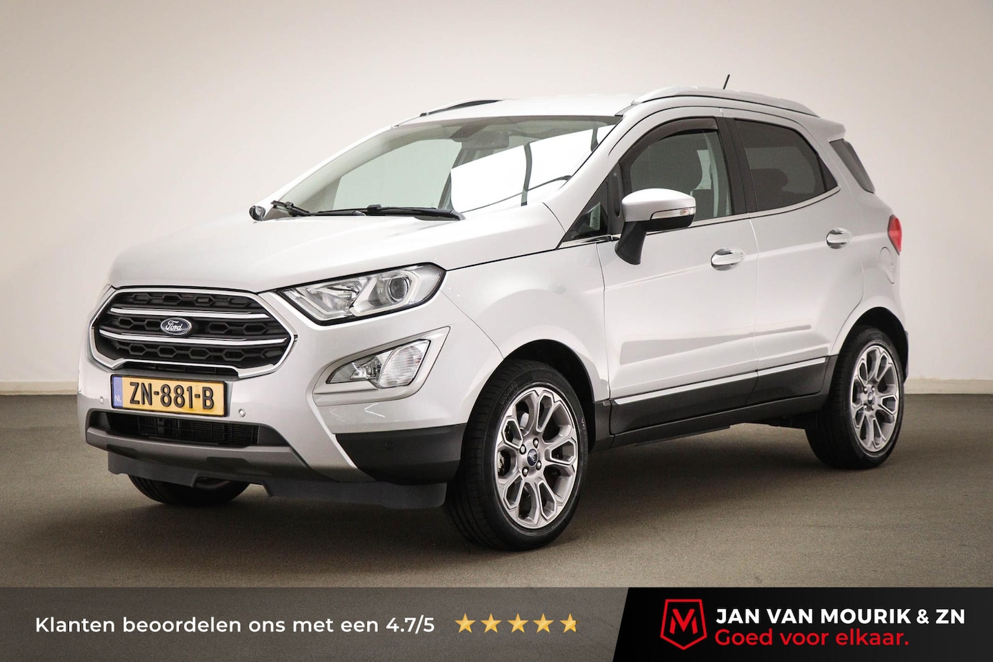 Ford EcoSport - 1.0 EcoBoost Titanium | WINTER / NAVIGATIE / DESIGN / PARKING- PACK | TREKHAAK | 17" - AutoWereld.nl