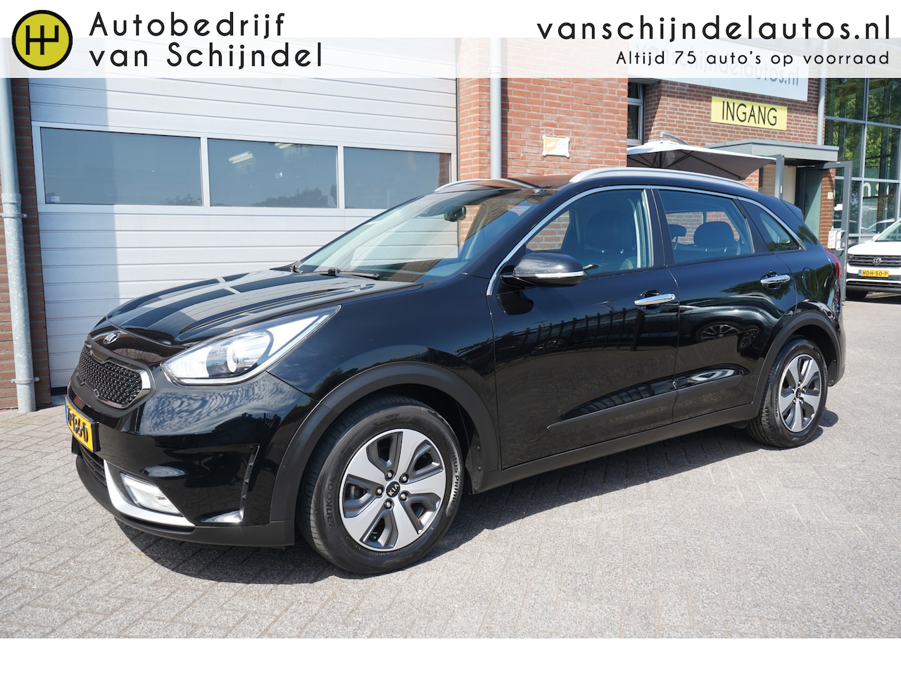 Kia Niro - 1.6 GDI HYBRID DYNAMICLINE ORIGINEEL NEDERLANDS CAMERA TREKHAAK ANDROID/APPLECARPLAY NAVIG - AutoWereld.nl