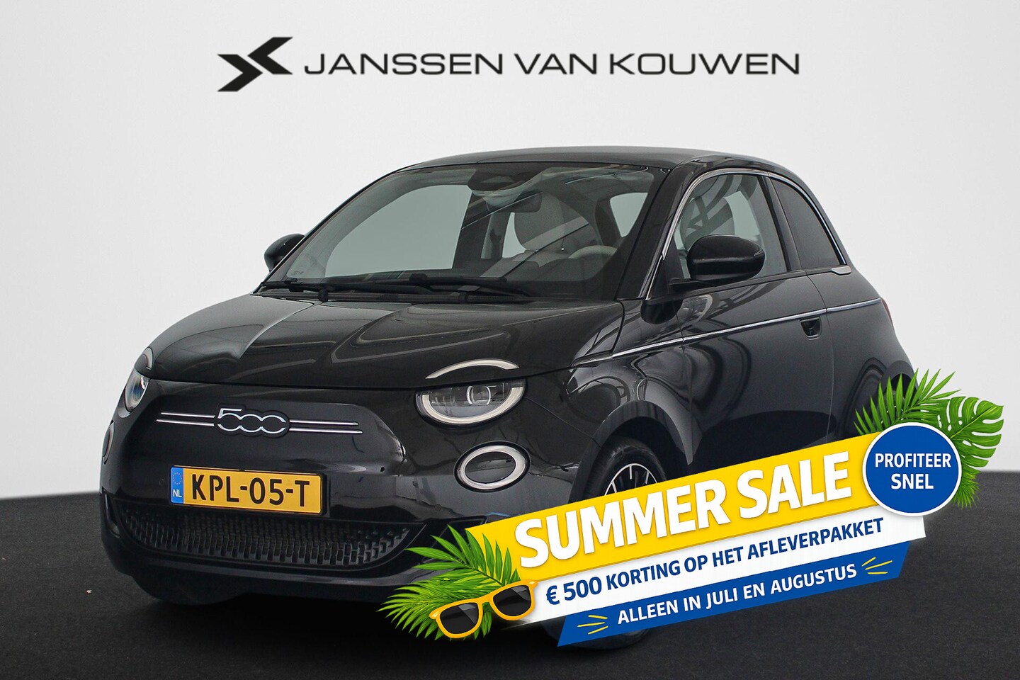 Fiat 500 - La Prima 42 kWh Leder Stoelverwarming Camera Apple CarPlay - AutoWereld.nl