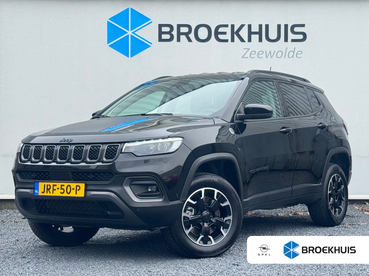 Jeep Compass - 4xe 240PK Plug-in Hybrid Trailhawk SOH 97% | Full-Leather | Stoel Ventilatie | Adap Cruise - AutoWereld.nl