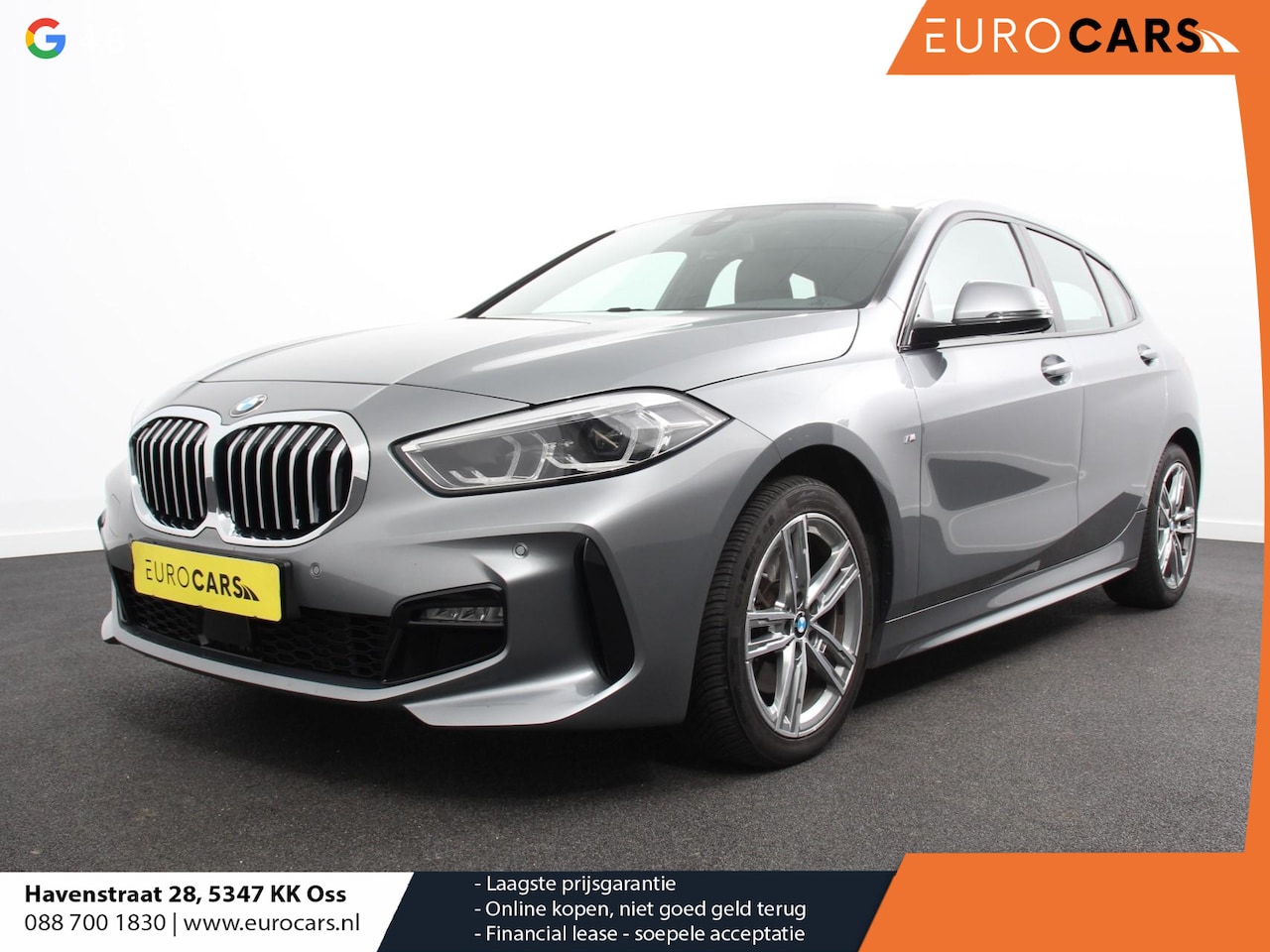 BMW 1-serie - 118i M-Sport Climate Control Cruise control Stoelverwarming LED Parkeersensoren Apple carp - AutoWereld.nl