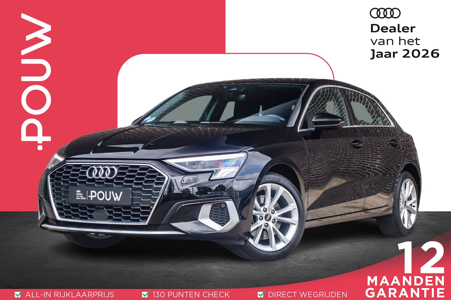 Audi A3 Sportback - 30 TFSI 110pk S-tronic Advanced Edition | Sportstoelen | Full LED | Cruise Control | Smart - AutoWereld.nl