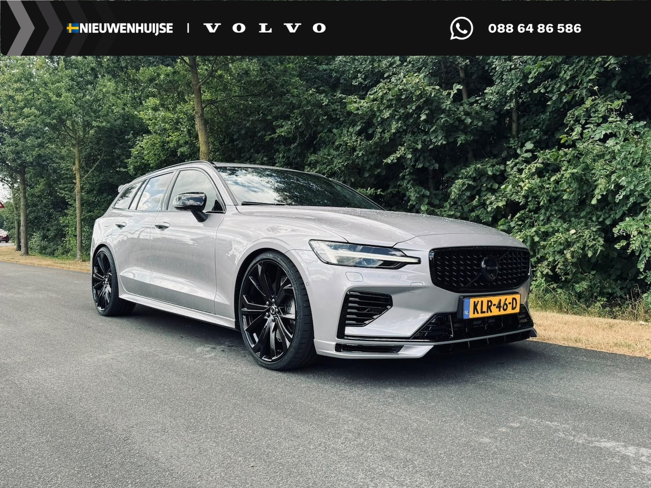 Volvo V60 - 2.0 T6 Plug-in hybrid AWD Ultra Dark | 21 Inch Velgen | Heico Bodykit + Verlaging | Stylin - AutoWereld.nl