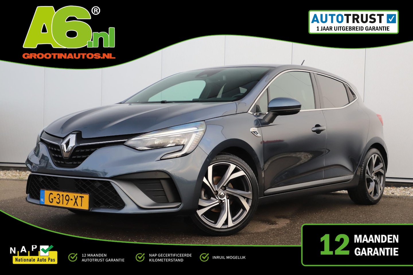 Renault Clio - 1.0 TCe R.S. Line Trekhaak 17 inch LMV BOSE Groot Navigatie Achteruitrijcamera Carplay And - AutoWereld.nl