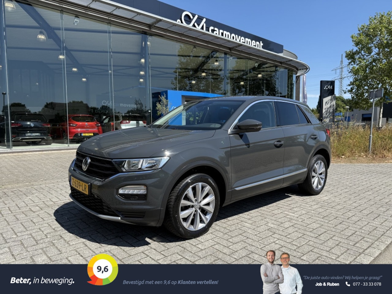 Volkswagen T-Roc - 1.0 TSI | Navi | Trekhaak | Stoelverw. | Clima | Adaptieve cruise control - AutoWereld.nl
