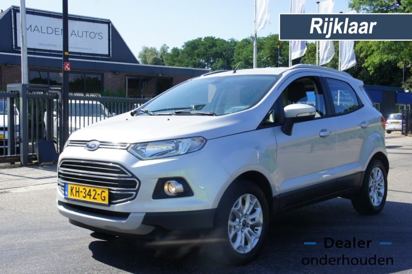 Ford EcoSport - 1.0 ECOB. 125PK TITANIUM H.LEDER/Keyless entry/CRUISE/CLIMA-AIRCO/PDC PERFECTE STAAT - AutoWereld.nl