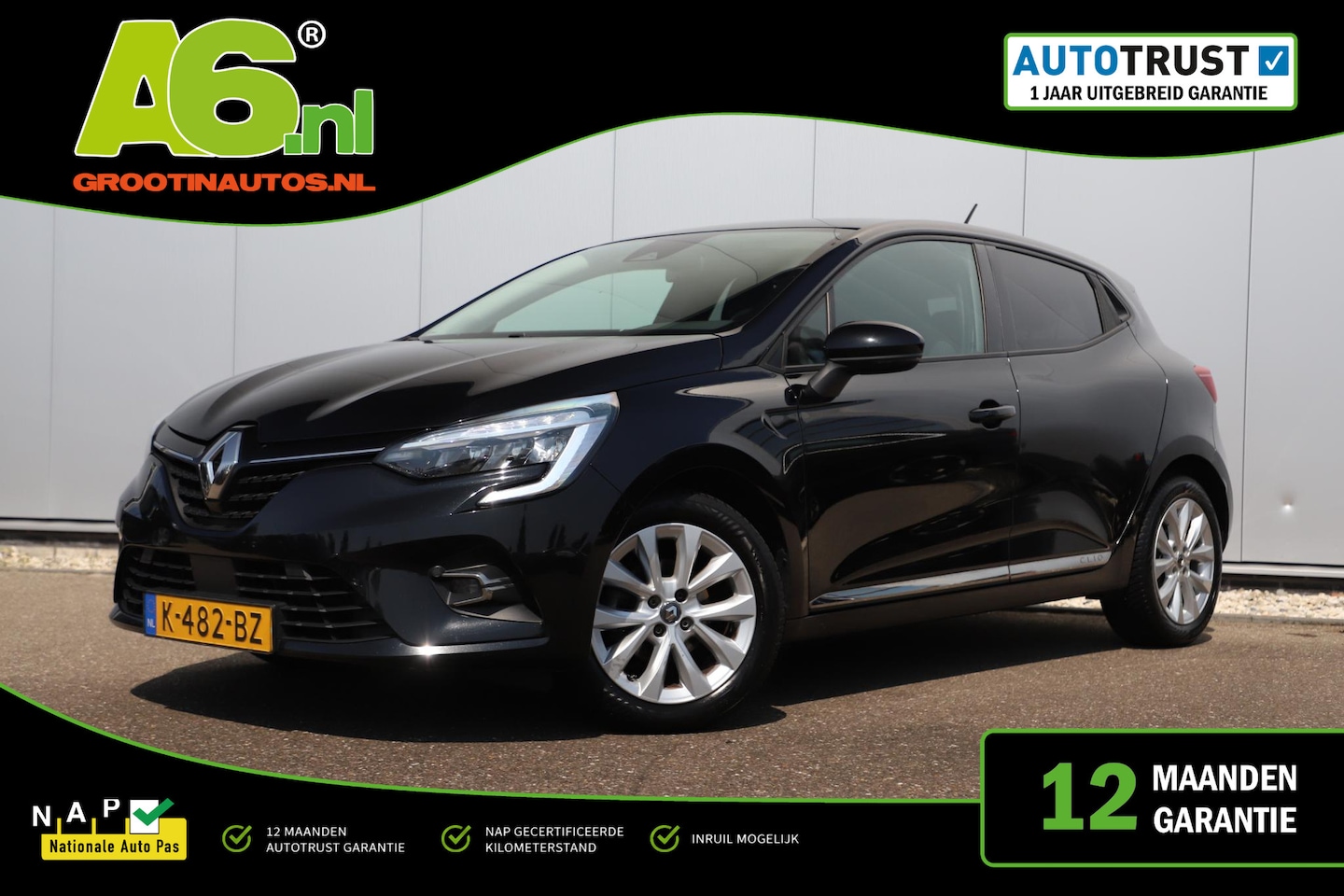 Renault Clio - 1.0 TCe Zen 16 inch LMV Navigatie Parkeersensors Airco Cruise Control LED Rijstrooksensor - AutoWereld.nl
