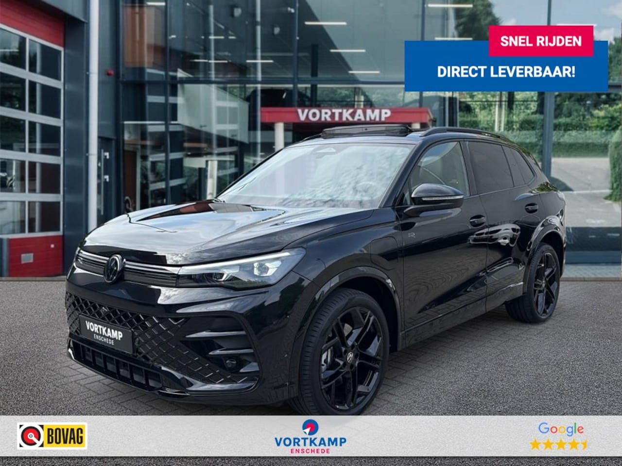 Volkswagen Tiguan - 1.5 TSI eHYBRID R-LINE TREKHAAK/LEDER/PANO-DAK/360-CAM/ELEK-KLEP/ACC/STOELVERW - AutoWereld.nl