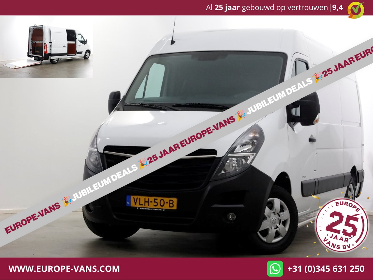 Opel Movano - 2.3 Turbo 136pk L2H2 Airco/Camera Laadklep 500kg 08-2021 - AutoWereld.nl