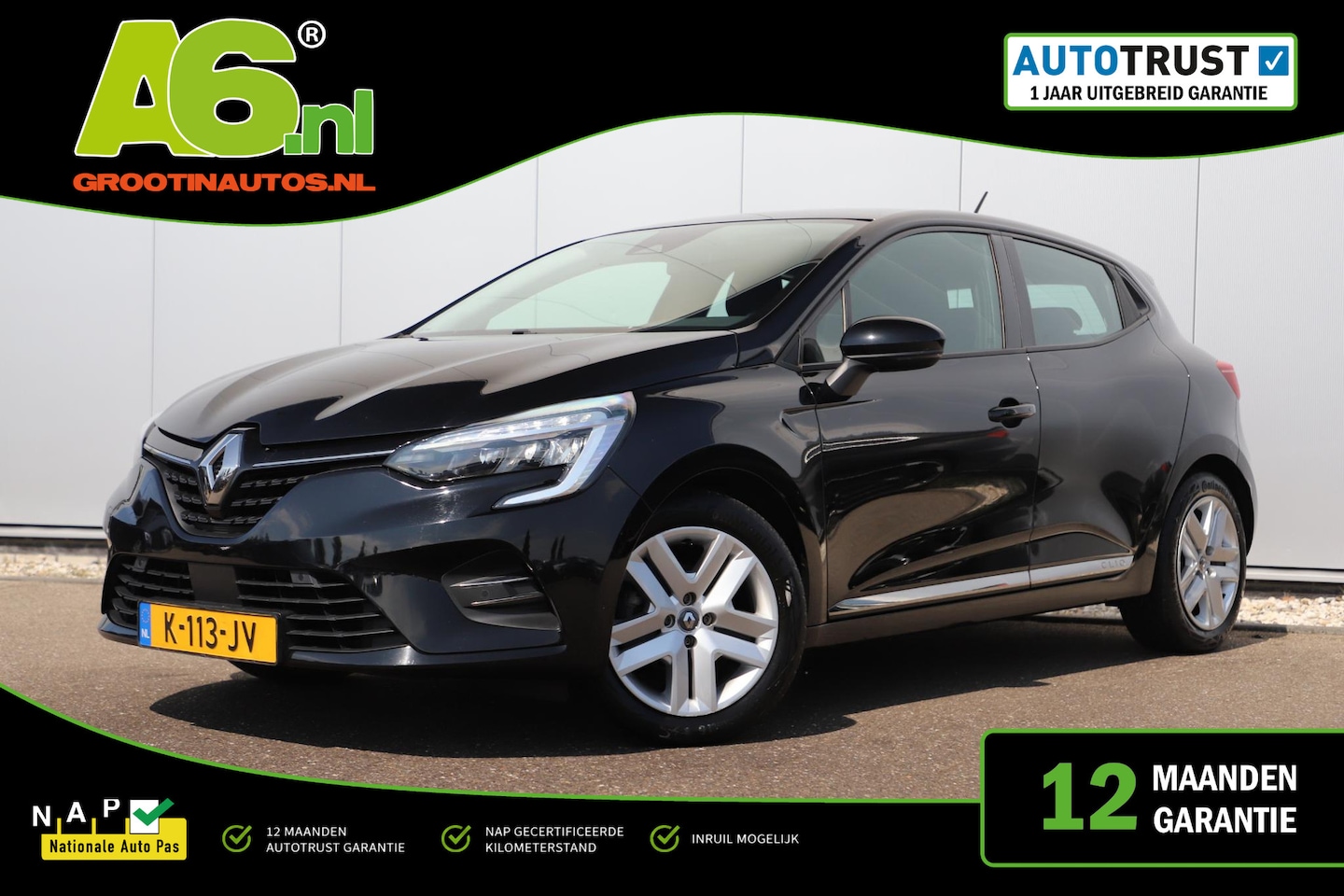 Renault Clio - 1.0 TCe Business Zen Navigatie Achteruitrijcamera Parkeersensors Airco Climate & Cruise Co - AutoWereld.nl