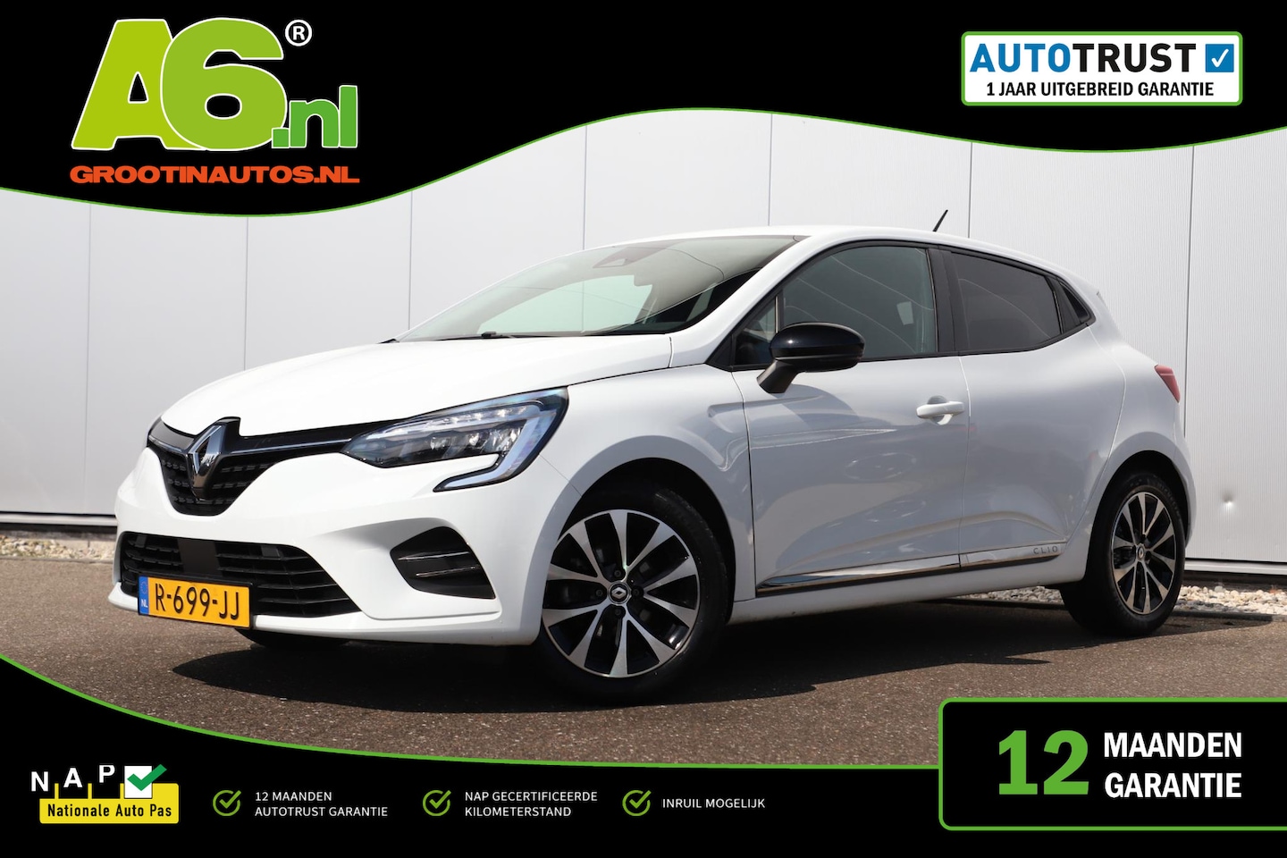 Renault Clio - 1.0 TCe Zen 16 inch LMV Navigatie Parkeersensors Airco Cruise Control LED Rijstrooksensor - AutoWereld.nl