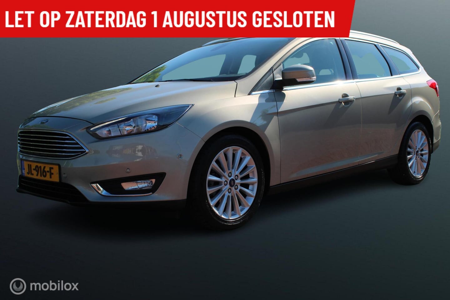 Ford Focus Wagon - 1.0 EcoBoost Titanium 1.0 Ecoboost 125 PK Titanium, 43000 KM !!, Navi, Pdc voor + achter, Cruise, Clima, Donker - AutoWereld.nl