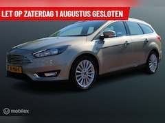 Ford Focus Wagon - 1.0 Ecoboost 125 PK Titanium, 43000 KM , Navi, Pdc voor + achter, Cruise, Clima, Donker gl