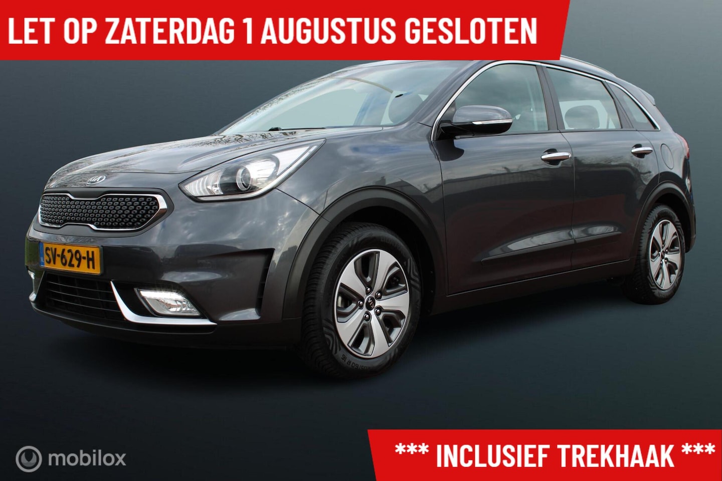 Kia Niro - 1.6 GDi Hybrid DynamicLine 1.6 GDi Hybrid DynamicLine, Trekhaak, Navi, App connect, Cruise, Clima, Pdc voor + achter - AutoWereld.nl