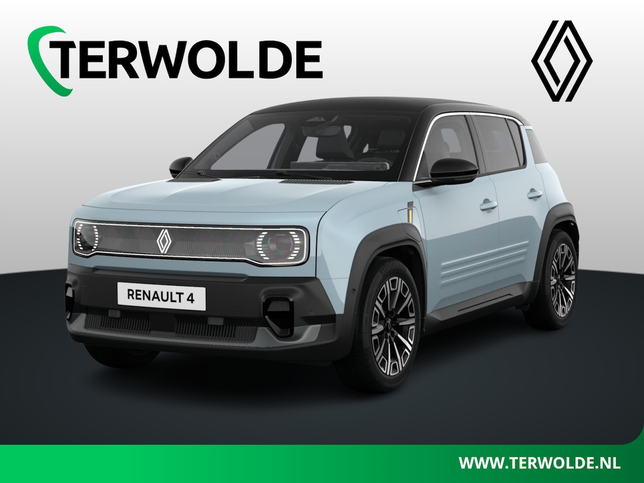 Renault 4 - Iconic “plein sud™” | Achteruitrijcamera | Elektrisch te openen canvas dak “plein sud™" | - AutoWereld.nl