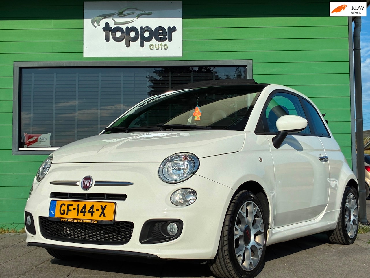 Fiat 500 C - 0.9 TwinAir 500S|Cabrio|Sport|Airco|LM-Velgen|Elektr.ramen| - AutoWereld.nl