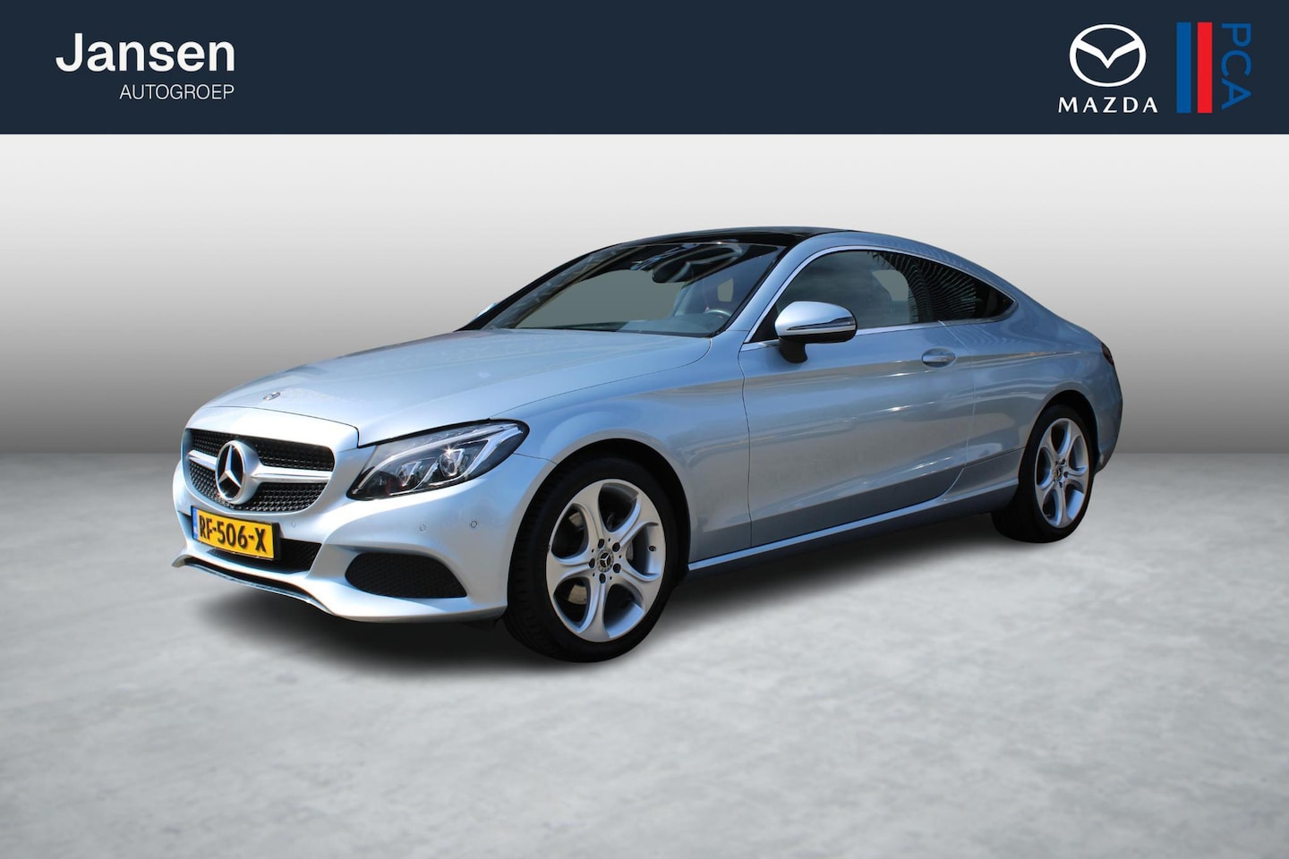 Mercedes-Benz C-klasse Coupé - 180 Premium 180 Premium , Automaat, Rood Leder, Camera, Schuif/Kanteldak, Cruise, Navi, Clima, LMV 18 - AutoWereld.nl