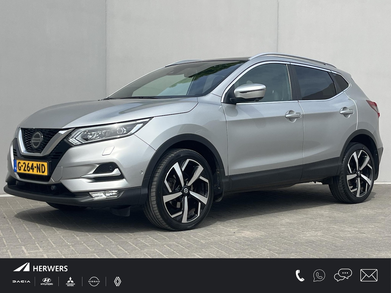 Nissan Qashqai - 1.3 DIG-T Tekna + / Dealeronderhouden / Panoramadak / Cruise Control / Airco / Bestuurders - AutoWereld.nl