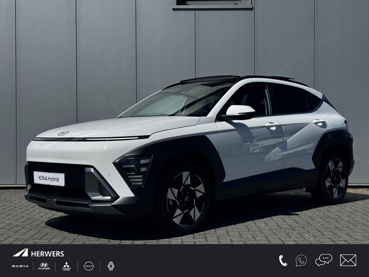 Hyundai Kona - 1.6 GDI HEV Premium Sky / 4500 Voordeel / Schuif- & Kanteldak / Stoelverkoeling / Stoelver - AutoWereld.nl
