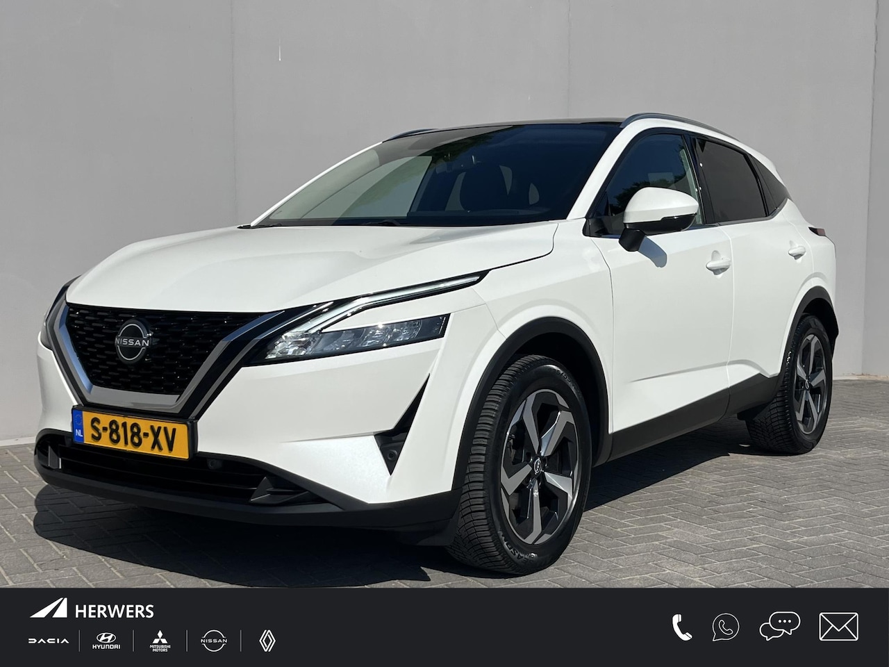 Nissan Qashqai - 1.3 MHEV N-Connecta / Trekhaak (1.400KG) / Panoramadak / Airco / Apple Carplay&Android Aut - AutoWereld.nl