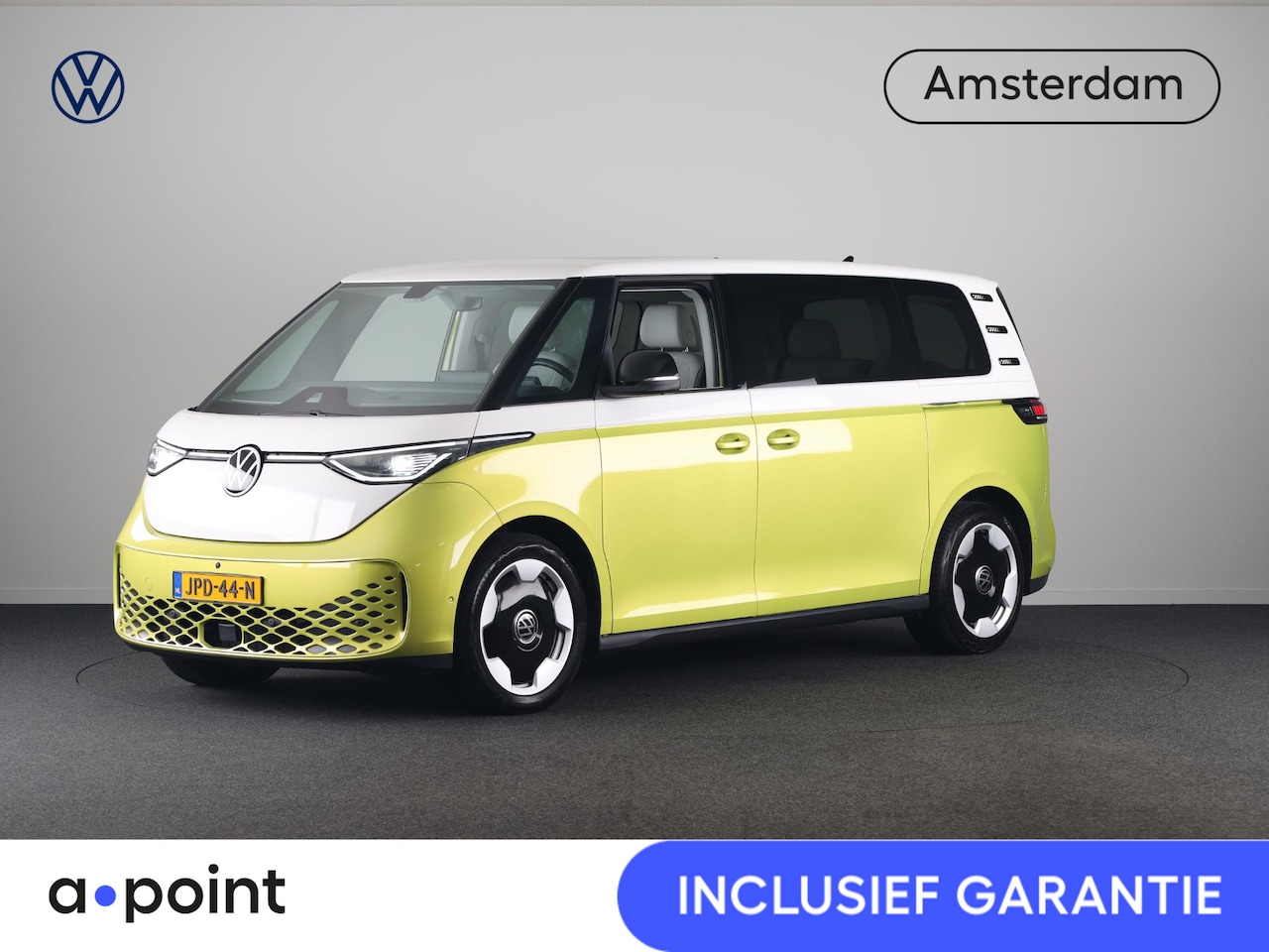 Volkswagen ID. Buzz - Pro 86 kWh LWB 7p. 286 pk | SoH 96,36% |Navigatie | Panoramadak | Trekhaak (wegklapbaar) | - AutoWereld.nl