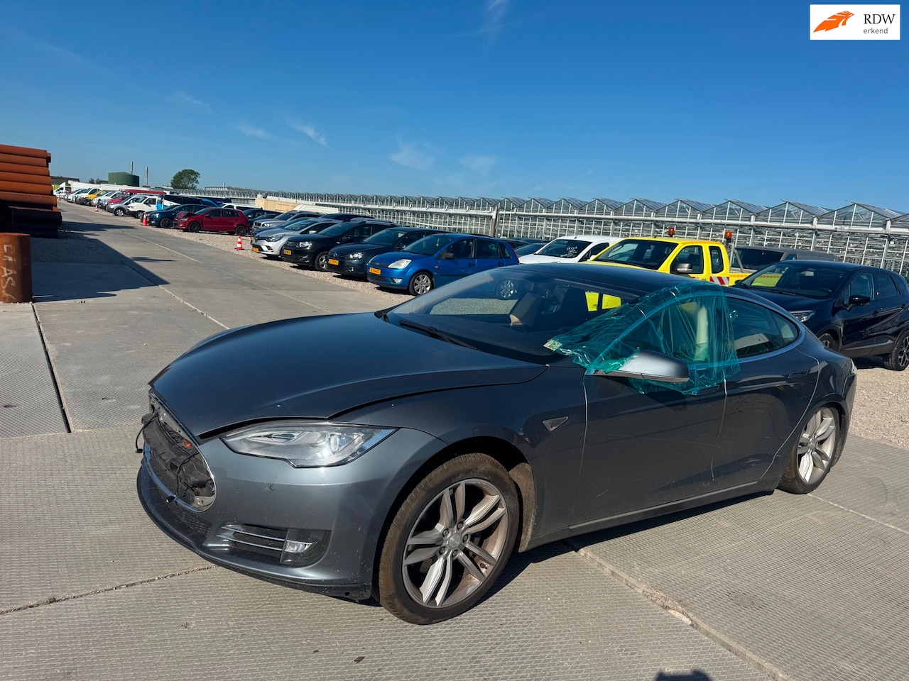 Tesla Model S - | 2013 | 85 Base | Automaat | grote accu defect !!! - AutoWereld.nl