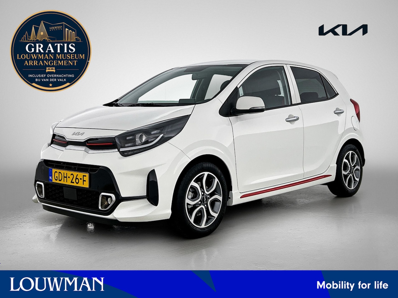 Kia Picanto - 1.0 DPi GT-Line Lichtmetalen velgen | Lederen Bekleding | Climate Control | Navigatie Grat - AutoWereld.nl