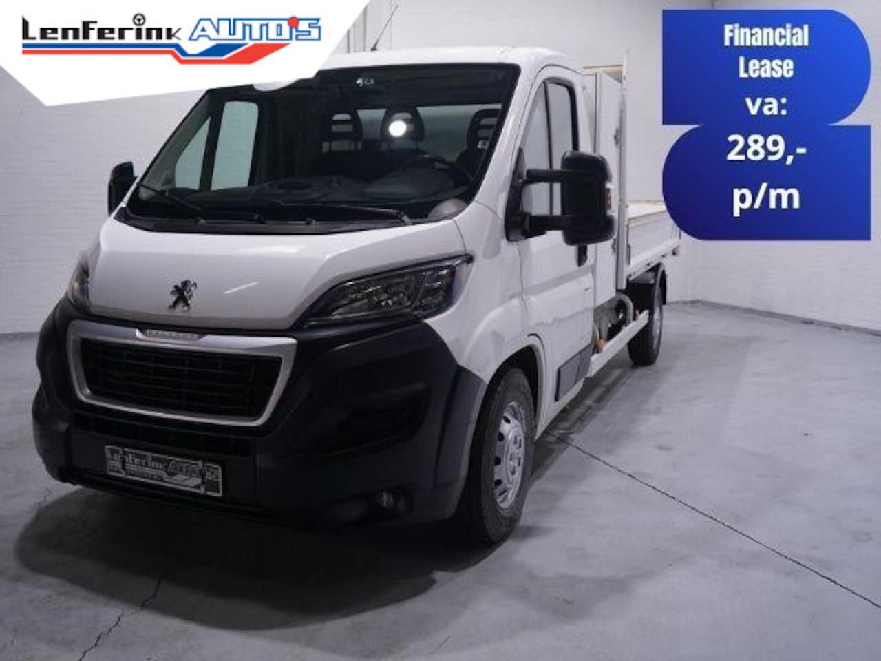 Peugeot Boxer - 2.0 HDI 130 pk L4 Kipper Airco, Navi Cruise Control, LxBxH 300x200x40 cm - AutoWereld.nl