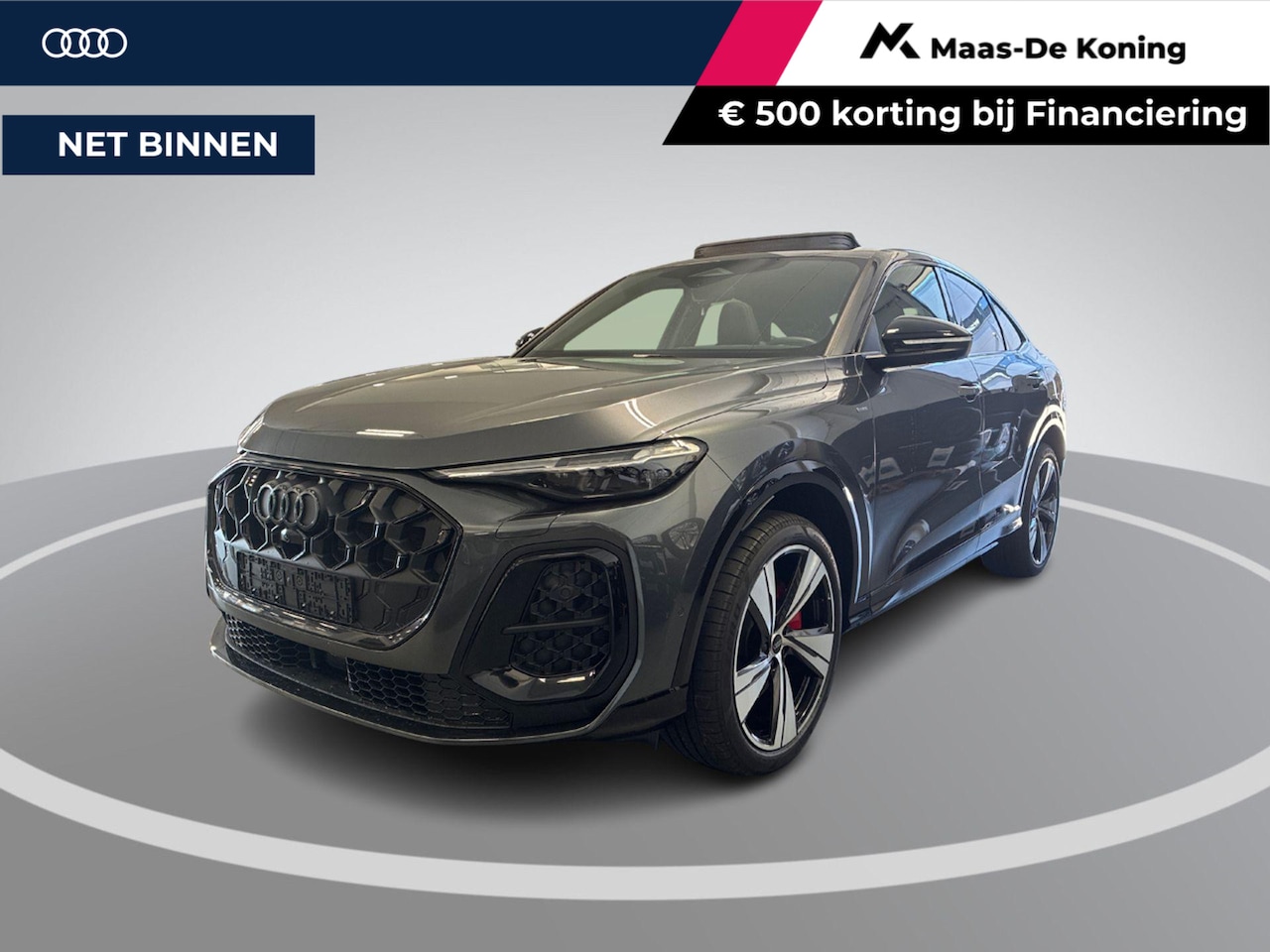 Audi Q5 Sportback - 2.0 TFSI e-hybrid 367pk Quattro S edition Competition · Panoramadak · Inklap. Trekhaak · 3 - AutoWereld.nl