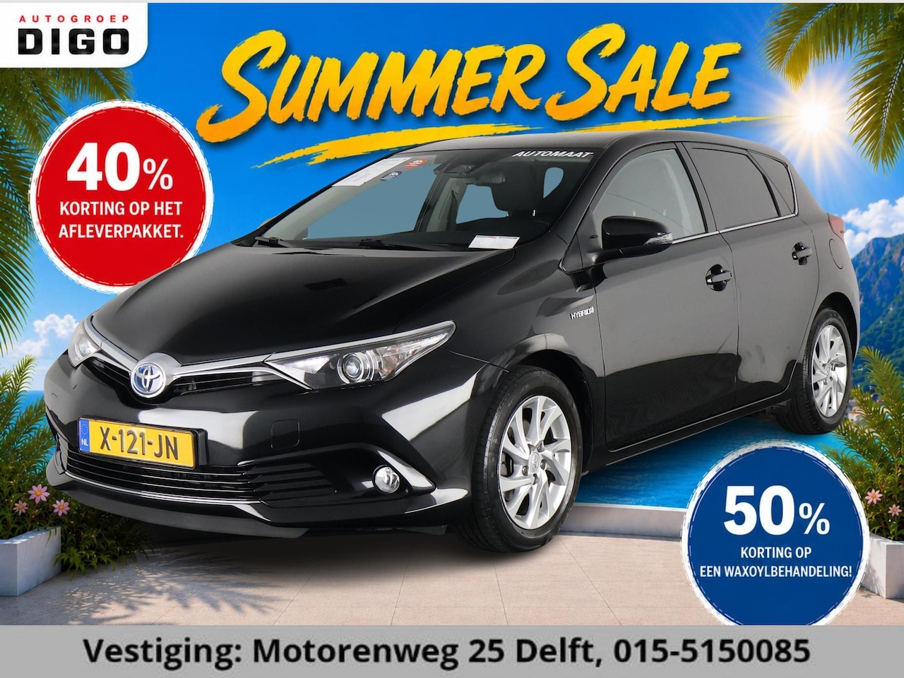 Toyota Auris - 1.8 Hybrid Executive . GARANTIE TOT 02-2029 . STOEL VERWARMING . NAVIGATIE . CRUISE CONTRO - AutoWereld.nl