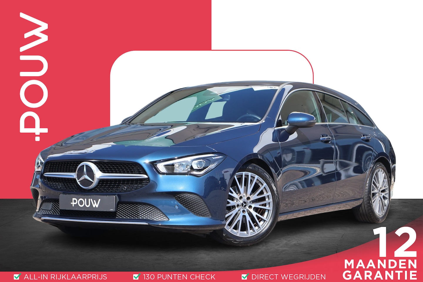Mercedes-Benz CLA-klasse Shooting Brake - 180 136pk AUT Luxury Line | Trekhaak | Camera | Navigaite | Apple Carplay | Stoelverwarmin - AutoWereld.nl