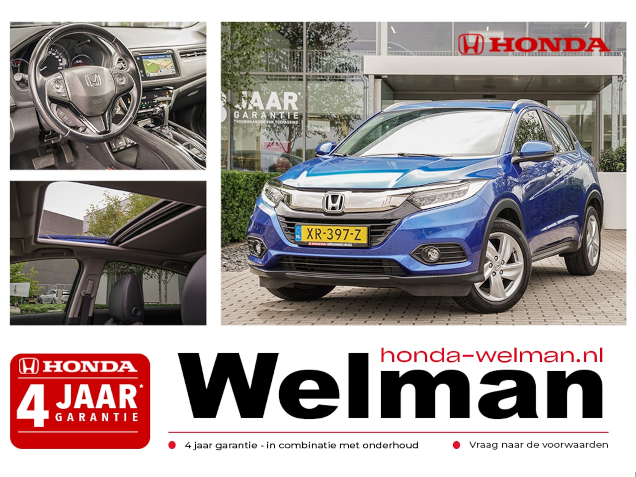 Honda HR-V - 1.5 i-VTEC EXECUTIVE - AUTOMAAT - PANORAMADAK - LED - AutoWereld.nl