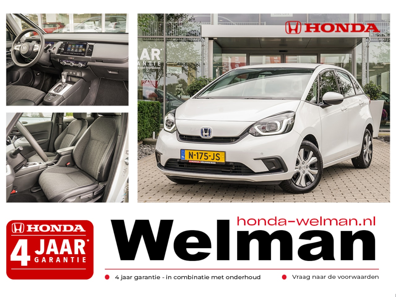 Honda Jazz - 1.5i e:HEV ELEGANCE - CAMERA - ALL WEATHERS - FULL HYBRID - AutoWereld.nl