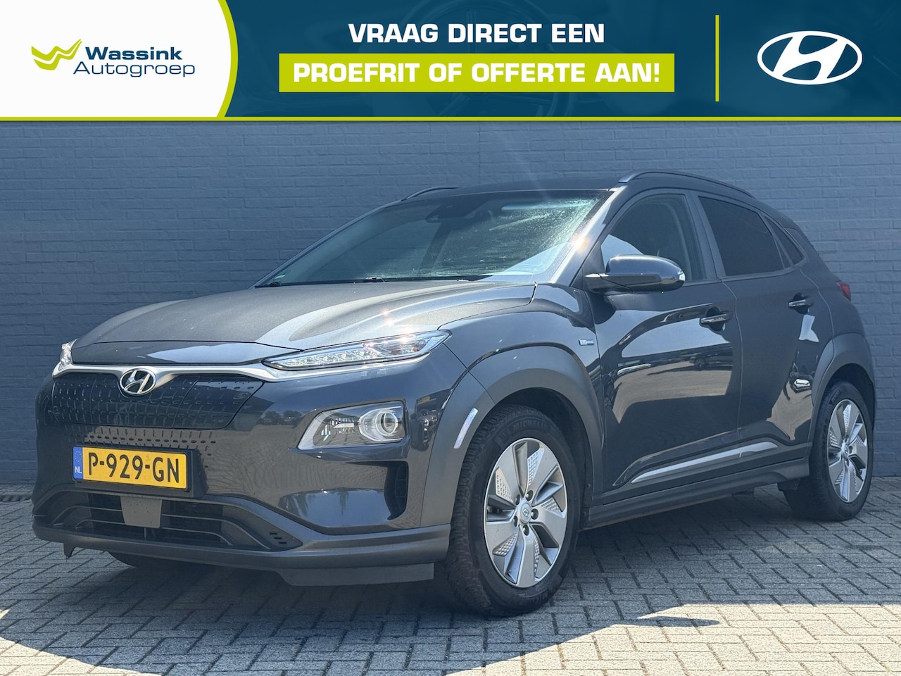 Hyundai Kona Electric - EV Fashion Sky 64 kWh All Season Banden | Schuif-Kanteldak | Stoel & Stuurverwarming | Ach - AutoWereld.nl