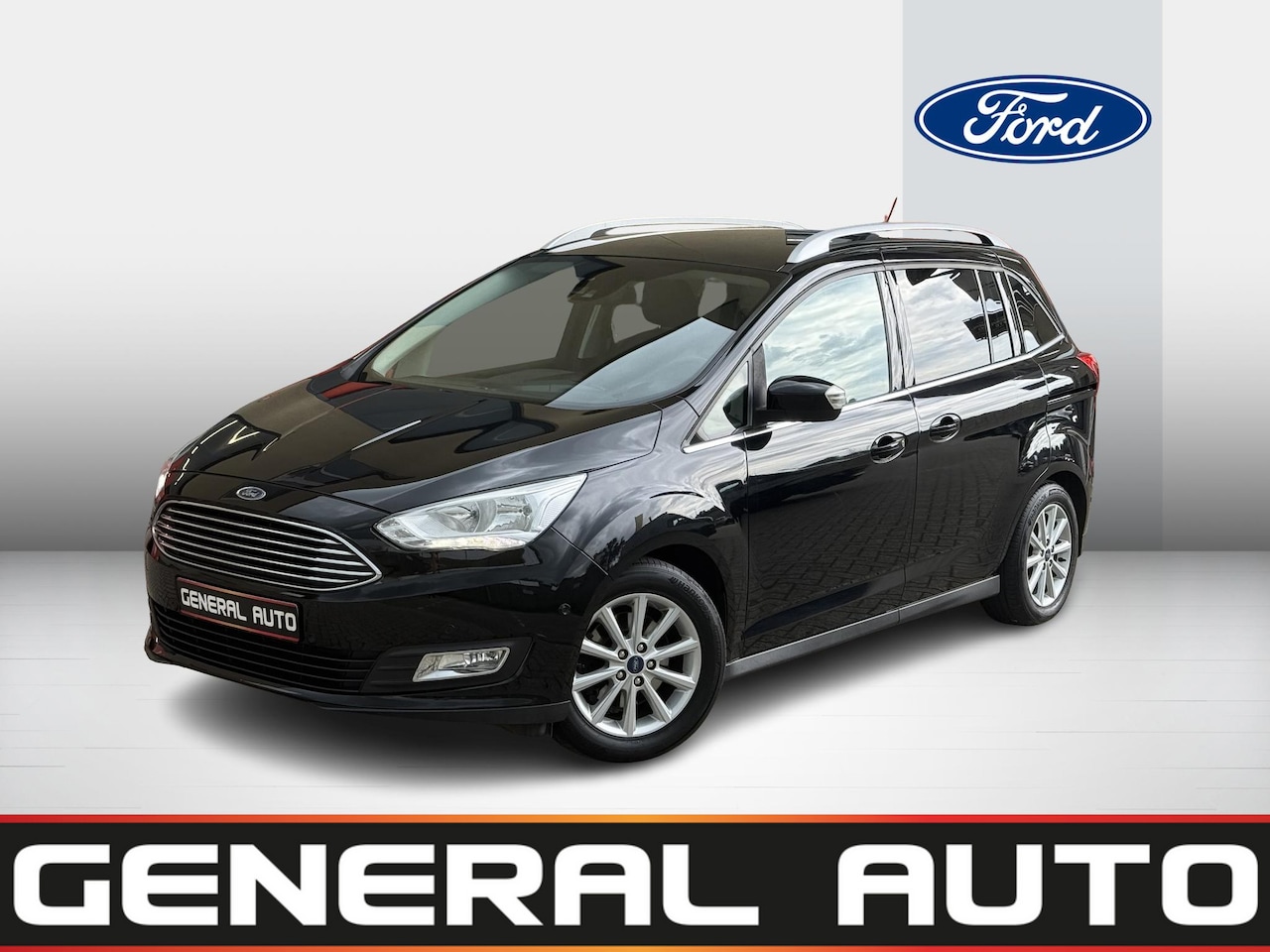 Ford Grand C-Max - 1.0 Titanium 7p. Navigatie, CarPlay - AutoWereld.nl