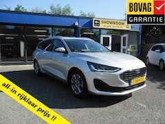 Ford Focus Wagon - 1.0 EcoBoost Hybrid 125pk Titanium Nav Ecc Lmv Privacyglas Pdc Rijklaarprijs