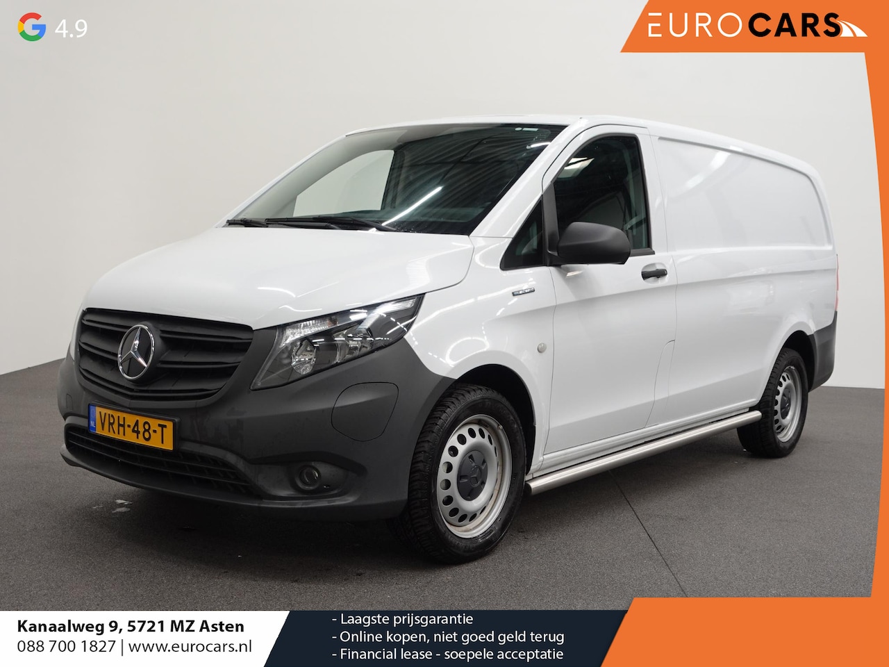 Mercedes-Benz eVito - Lang 66 kWh Automaat Airco Cruise Leder Camera Navigatie - AutoWereld.nl