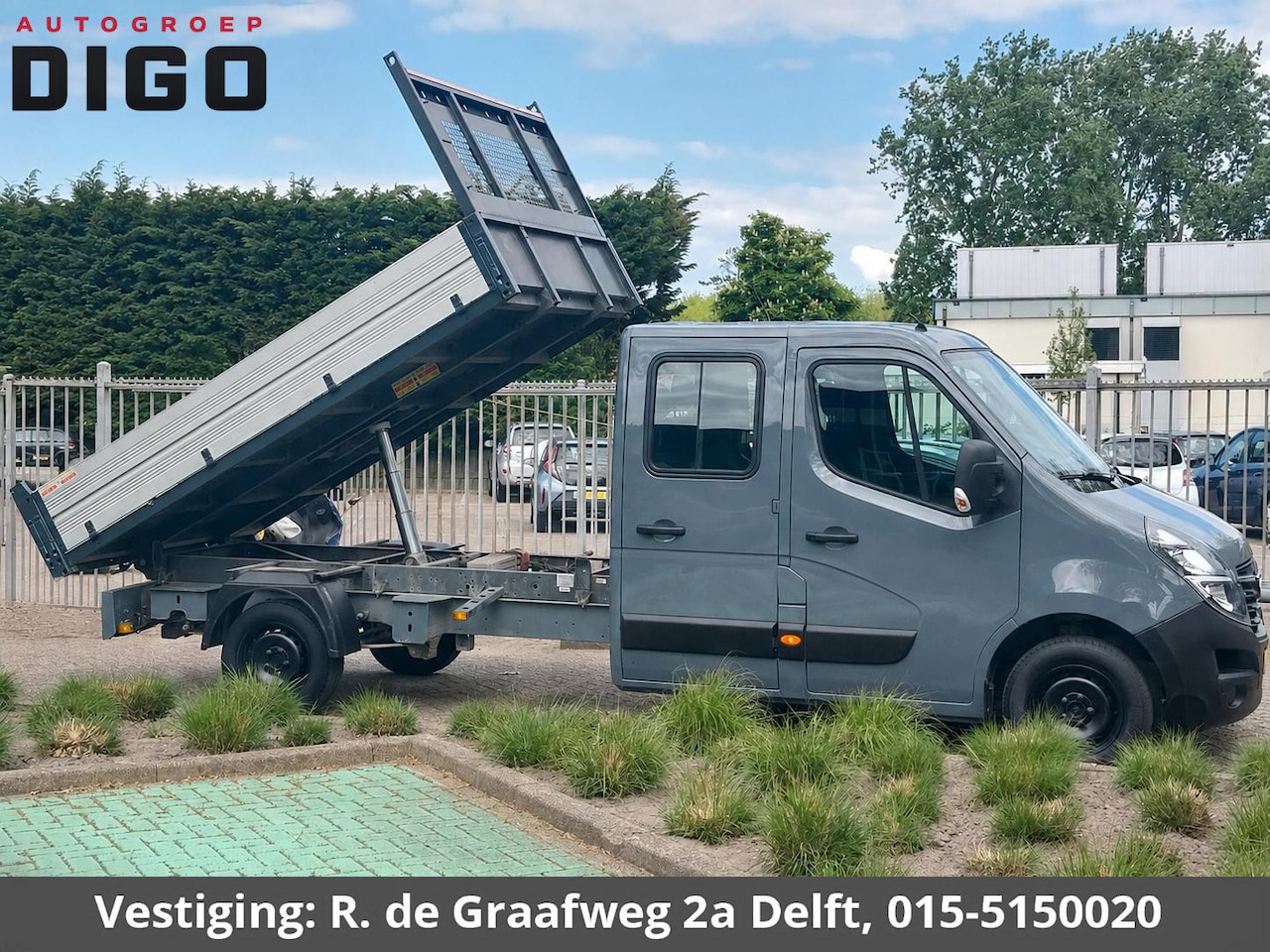 Opel Movano - 2.3 CDTI BiTurbo L3 DC Kipper (ex.BTW) Dubbele Cabine | Airco | Elektrische ramen | - AutoWereld.nl