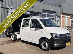 Volkswagen Transporter - 2.0 TDI L2H1 150pk DC Euro 6 Kipper Airco Cruise controle trekhaak 2500kg 1e eigenaar Deal