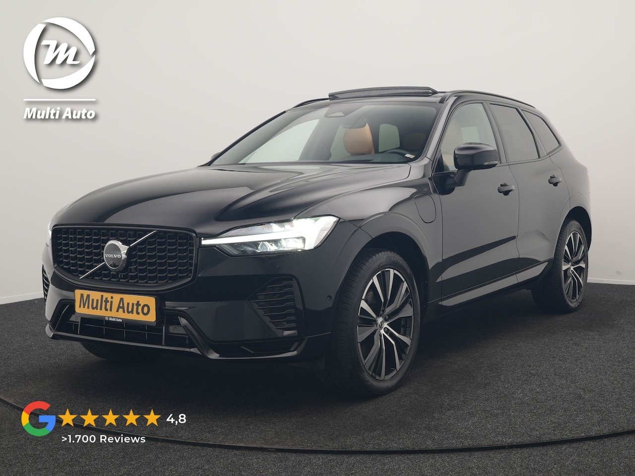 Volvo XC60 - T8 AWD Ultimate Dark LONG RANGE PHEV 455pk Dealer O.H. | Trekhaak Af Fabriek | Panodak | A - AutoWereld.nl