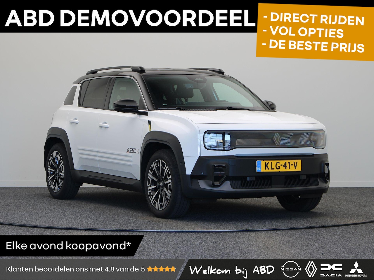 Renault 4 - comfort range iconic 52 kWh | Vijf jaar garantie | Blind spot warning | Elek. kofferklep | - AutoWereld.nl
