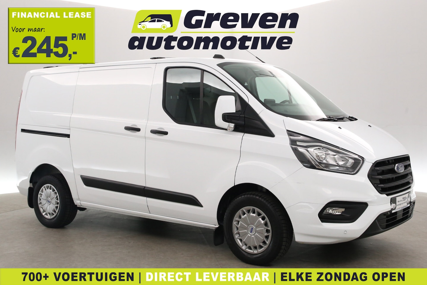 Ford Transit Custom - 2.0 EcoBlue L1H1 | Airco | Cruise | Camera | 3 Zits | Carplay | Trekhaak | Parkeersens. - AutoWereld.nl