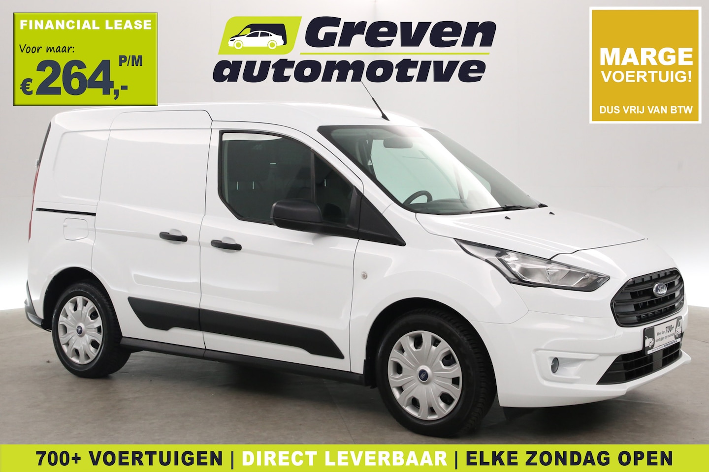Ford Transit Connect - 1.5 Ecoblue L2 | Marge | Airco | Elektrpakket | Schuifdeur - AutoWereld.nl