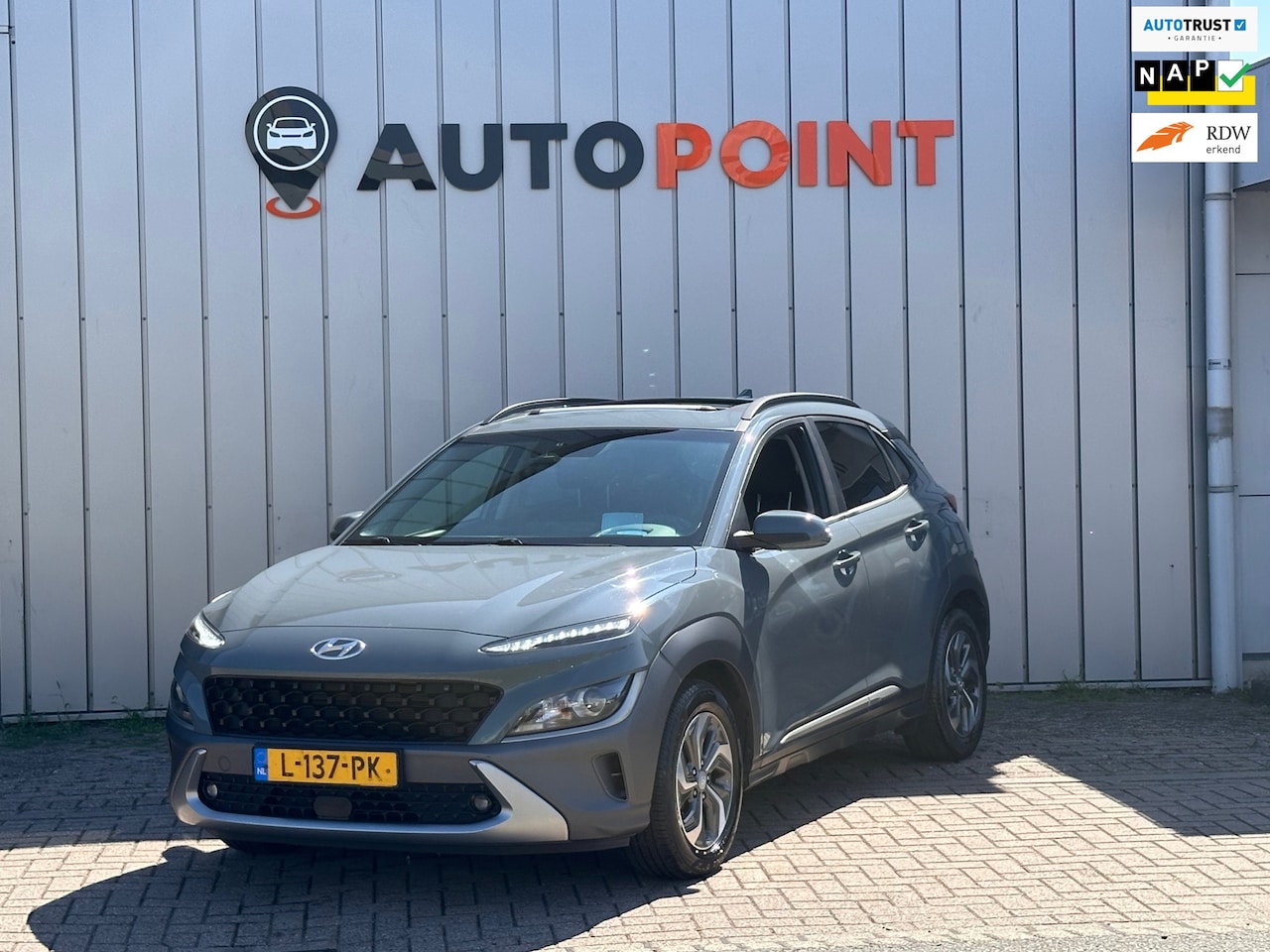 Hyundai Kona - 1.6 GDI HEV Fashion Sky PANO HEAD-UP EERSTE EIGENAAR ORG NL AUTO - AutoWereld.nl