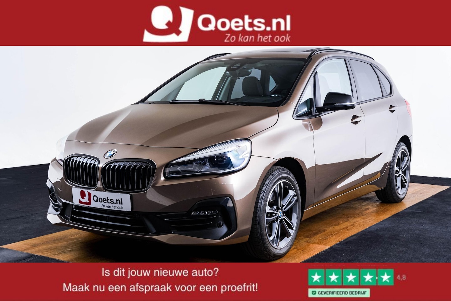 BMW 2-serie Active Tourer - 218i Executive Sport Line - Panormadak - Trekhaak - Elektrische achterklep - PDC voor/acht - AutoWereld.nl