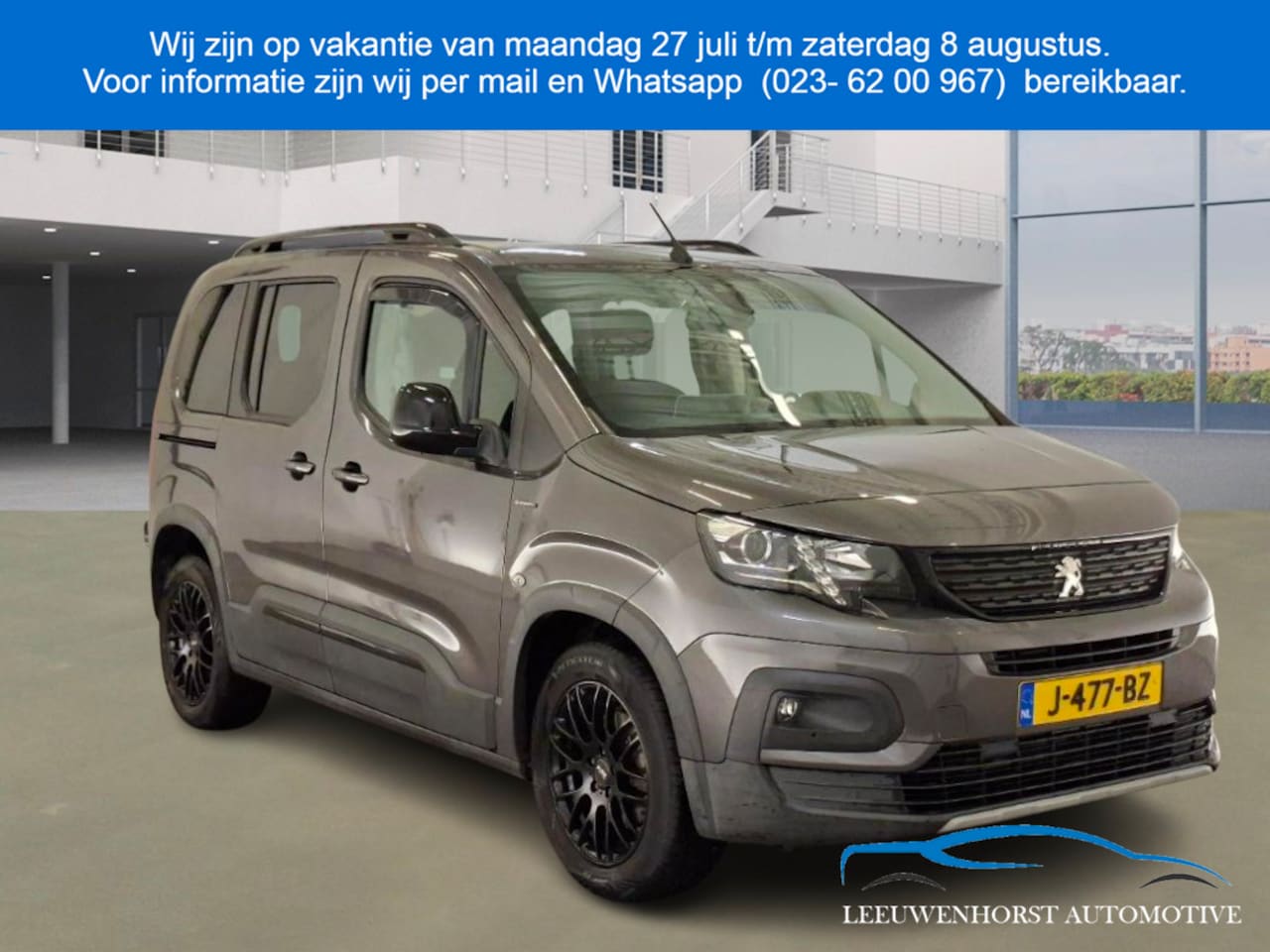 Peugeot Rifter - 1.2 Puretech GT-Line 1.2 Puretech GT-Line, panodak, half leer, DAB, clima, cruise, keyless NL-dealerauto - AutoWereld.nl