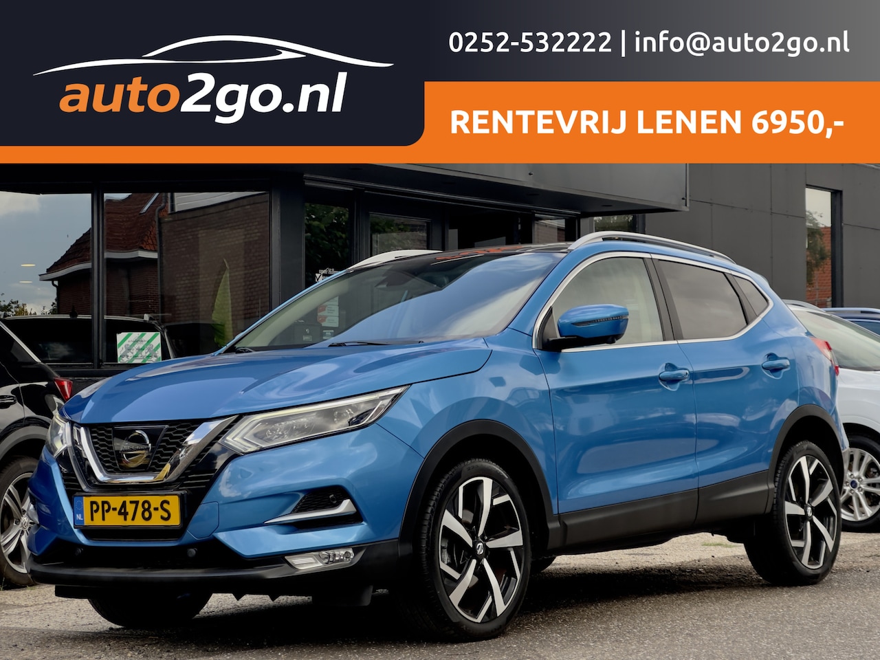 Nissan Qashqai - 1.2 TEKNA AUTOM PANODAK NAVI CAMERA360 LED LMV PDC - AutoWereld.nl