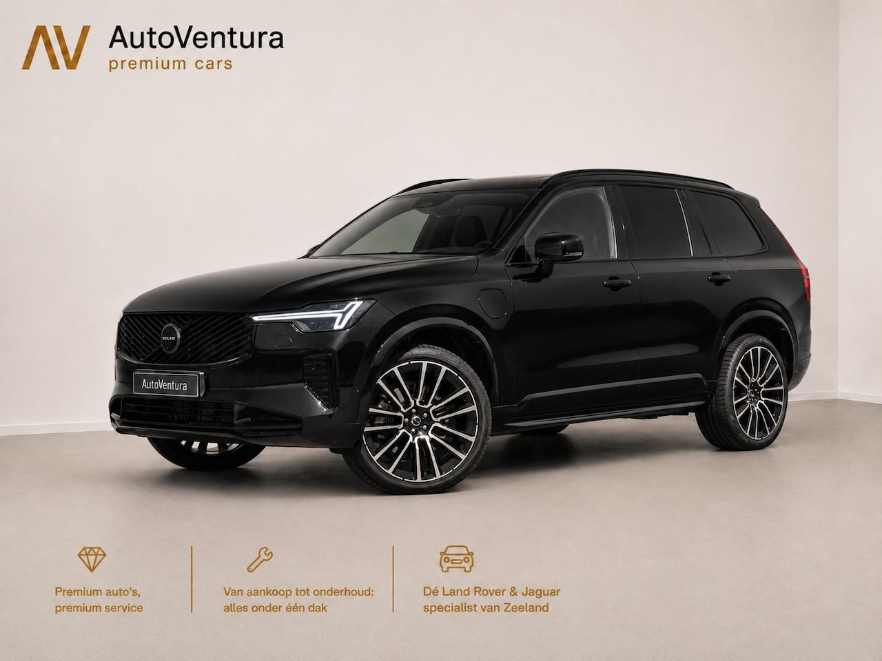 Volvo XC90 - 2.0 T8 Plug-in hybrid AWD Plus Dark | 7 Persoons | Stuurwiel verwarming | Trekhaak l Schui - AutoWereld.nl